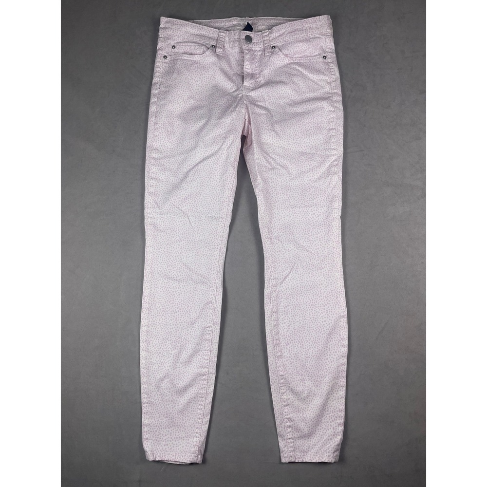 Gap 1969 Legging Skimmer Jeans Pink White Animal Print Skinny Pants Size 2/26R